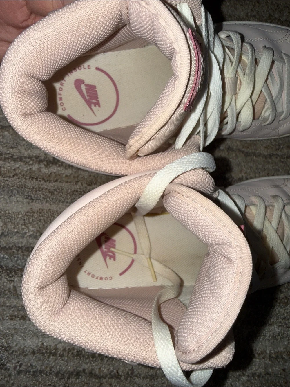 Nike Blazer Women's Light Pink High-Top Sneakers with White Swoosh